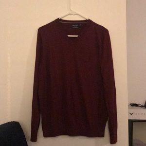 Nautical red sweater 60% cotton, 40% modal